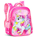 Miniatyrbilde 1 av 2: Unicorn Ryggsekk for Barn Barnehage Skolesekk - spot sal Rose red