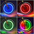 Miniatyrbillede 1 af 4: Cykel Ekrar Ljus 4-Pack Däck Blinkande Ljus LED Neon Hjul Blinkande Cykel Ljus Vattentät 3 Blinkande Lägen Cykling Tillbehör Four colors