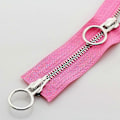 Miniatyrbild 1 av 5: 5# 70/90cm Metall Dragkedja Dubbel Slider Rund Ring Dragkedja För DIY Sömnad Kläder rosa pink 90cm