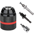 Miniatyrbillede 1 af 5: Borepatron 1,5-13 mm, 1/2\" 20UNF gevind, nøglefri patronadapter, med SDS Plus, 1/4 HEX og Impac