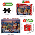 Miniatyrbilde 3 av 5: Adventskalender 2024 Julepuslespill for barn og voksne 24 rom 1008 brikker Nedtelling til jul for tenåringsjenter og -gutter