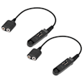 Miniatyrbillede 5 af 8: 2 stk. Walkie Talkie Audio Kabel Adapter Headset Adapter til UV-9R Plus K Port 2 Pin Headset{hh} 0.2