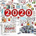 Miniatyrbilde 1 av 3: 1000 brikkers puslespill 2020 Julepuslespill for voksne barn leker ornament