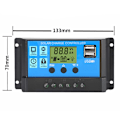 Miniatyrbillede 5 af 5: Solcelle regulator 30A/20A/10A 12V 24V med LCD display 30A