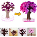 Miniatyrbilde 4 av 5: Magisk Juletre Voksende DIY Kit Kirsebærtre Krystall Dekorasjon Skrivebord Blomstrende Papirtre for Julebord Dekor Unik Hjemmespill Gave{F2}