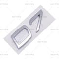 D2 D3 D4 D5 D6 D7 D8 etikett passar för Volvo modifierad bil deplacement bakre digital engelska D7-Silver