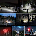 Miniatyrbilde 5 av 5: Sykkellykter foran, 8000 Lumen Super Sterk 8 LED 5200mAh USB Oppladbar, Strømdisplay & 5 Lysmoduser, IPX5 Vanntett