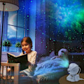 Miniatyrbillede 5 af 7: Sidde Natlys / Galaxy Lampe - Galaxy Projektor Nepula med Fjernbetjening