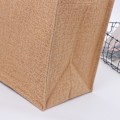 Miniatyrbillede 4 af 5: pc Tote Taske, Naturlig Jute Tote, Perfekt til Shopping, Picnic, Gaver, Rejser, Strand (S)