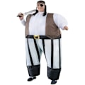 Pikkukuva 1 / 4: Aikuisten merirosvo puhallettava asu naamiaisasu Halloween Cosplay-juhlat joulu unisex puhallettava asu, yksi koko