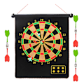 Miniatyrbild 10 av 11: Magnetisk Darttavla för Barn, Dartspel med Magnetiska Pilar, Dubbelsidig Säker Dartspel Roll-Up Darttavla Set 17 Plåtar{HH} 17 plates 6 darts