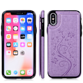 Miniatyrbillede 1 af 3: Cavor iPhone 11-etui med kortholder, iPhone 11-wallet-etui til kvinder og mænd, rem og stativ, læder telefonetui hjerte rosaguld