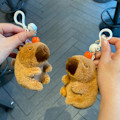 Pikkukuva 1 / 11: Kapibara Kupla Nukke Purista Hauska Nukke Pehmolelu Kapibara Riipus Vinkuva Opiskelijalahja 2 wagging tail capybara keychains