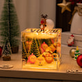 Miniatyrbillede 1 af 11: Jule Rubiks Cube Natlampe Julefrokost Udklædning Halloween Rubiks Cube Spejl Natlampe