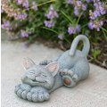 Miniatyrbillede 5 af 5: Sjov Grå Kat Hængende Figurer Søde Samleobjekter - Happ
