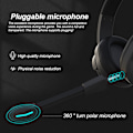 Miniatyrbillede 5 af 5: Gaming Headset med Mikrofon, Bluetooth Gaming Hovedtelefoner med