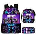 Pikkukuva 1 / 2: Fortnite Reppu Suuri Tilavuus Kolmiosainen Koululaukku Opiskelijoille