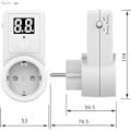 Miniatyrbillede 2 af 5: Nedtællingsstik, 220-240V europæisk timer til stikkontakt, elektronisk