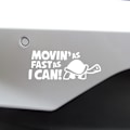 Pikkukuva 1 / 3: Uudet Movin As Fast As I Can hauskat autotarrat puskuritarrat (15*6CM, valkoinen)