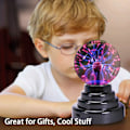 Miniatyrbilde 4 av 7: Plasma Ball/Lys/Lampe, Plasma Elektrisk Nebula Lys, Berøringsfølsom, Leker, for Fester, Dekorasjoner, Gave (3 tommer, USB