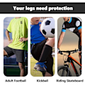 Miniatyrbillede 4 af 5: 2 par Mini Pro fodboldskinnebensskinner - unisex anti-slip fodboldskinnebensskinner - Professionelle og begyndervenlige - til fodbold og løb!