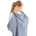 Muslin-ammeomslag Pustende bomullsdeksel for amming og pumping med stiv ring Light Blue
