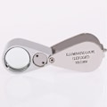 Miniatyrbild 1 av 5: 30X Lupp Förstoringsglas Helt i Metall Upplyst Smyckeslupp Förstorare{hh}