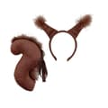 Ekorndrakt Kostymer for Barn Voksen Coffee ears and tail