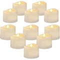 Miniatyrbilde 1 av 5: 12-pakning LED varmelys med timer, elektriske flimrende lys, flammeløse, automatisk 6 timer på