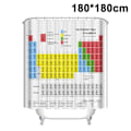 Miniatyrbilde 1 av 8: Dusjforheng med periodisk system laget av populært anti-mugg badeforheng