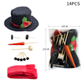 Miniatyrbild 4 av 5: Jul Snögubbe Outfit Set Kombination Träknapp Pipa Hatt Halsduk Vinter Utomhusleksaker för Barn Jul Utklädnad Se