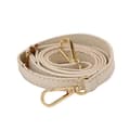 Adjustable Long Leather Crossbody Shoulder Strap Replacement Handbag Belt Beige gold buckle