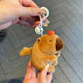 Pikkukuva 1 / 11: Kapibara Kupla Nukke Purista Hauska Nukke Pehmolelu Kapibara Riipus Vinkuva Opiskelijalahja 1 Wagging Tail Capybara Keychain