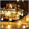 Miniatyrbillede 4 af 5: Julelys Juletræ Farvede Lys Juledekoration LED Lysstreng Varm Hvid Warm White 6M 40led USB