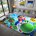 Miniatyrbild 1 av 2: 3D Tecknad Super Mario Tryckt Vardagsrum Sovrum Matta Krypmatta Golvmatta 1 1 40X60cm