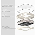 Pikkukuva 3 / 5: 6 kpl Yhteensopiva Apple Watch -näytönsuojan kanssa 41 mm Series 9 8 7, Kova PC-puskuri Urheilullinen suojakotelo iWatch 41 mm Series 9 8 7 miehille ja naisille 41mm