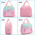 Miniatyrbilde 5 av 7: Matboks for barn, gutter og jenter, gjenbrukbar tegneserieisolert matboks, liten sammenleggbar vanntett matboks for reise, piknik, skole Dark Pink Pony