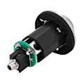 Miniatyrbilde 4 av 5: 1/4 (6,35 mm) utgang 2,5 mm inngang endepinne-jack for akustisk gitar innebygd piezo-pickup