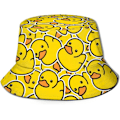 Miniatyrbild 1 av 5: EN Hinkar Mode Solhatt Hopfällbar Utomhus Fiskehatt för Kvinnor och Män Gummianka Mönster{HH} Rubber Duck Pattern One Size