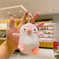 Miniatyrbillede 8 af 11: Tegneserie Kuromi dukke skoletaske vedhæng dukke plys legetøj par nøglering taske vedhæng Plush Lulu small pendant (about 8cm) 11cm (with keychain)