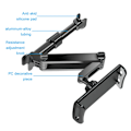 Miniatyrbillede 9 af 9: Foldbar bil nakkestøtte telefon/iPad holder 360° drejelig