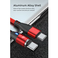 Miniatyrbild 2 av 5: 2-pack USB-C 3-i-1 Magnetisk Laddningskabel 60W Snabbladdning – Svart{HH}