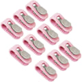 Miniatyrbillede 1 af 5: Højelastiske tæppeholdere, nålefri tæppeholdere, nålefri tæppeholder - Hold tæpper på plads, 10 stk (Pink)