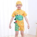 Børnebadedragt, drenges badedragt i ét stykke, medium og stor Note Dragon with Hat XXL (ages 9-11)