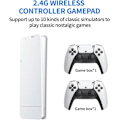 Miniatyrbillede 5 af 10: 40.000+ 4K HDMI TV Spil Stick Retro Spilkonsol med 2 Trådløse Controllere M15 128G four-player version