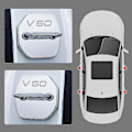 Miniatyrbild 4 av 5: Bilmodell dörrlås skydd i rostfritt stål, lämplig för Volvo V50 biltillbehör - Perfet