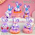 Pikkukuva 1 / 11: Pink Ruby Pieni Majava Blind Box Söpö Lelu Nukke Auto Kakku Koristeet Gachapon Nukkekone Stella Lotion Bag (whole set price)