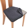 Pikkukuva 1 / 5: Joustavat ruokatuolinpäälliset, irrotettavat ja pestävät tummanharmaat tummanharmaat{HH} Dark gray 4Pack