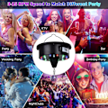 Miniatyrbilde 4 av 6: Diskokulemotor med fjernkontroll, 3-15RPM Justerbar Spinner 18LEDs for 8 10 12 16 20 24 Speilkulemotor