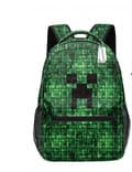 Minecraft Dubbelsidig Tryckt Ryggsäck – 20L Lättvikts Studentväska för Grund- och Mellanstadiet 17